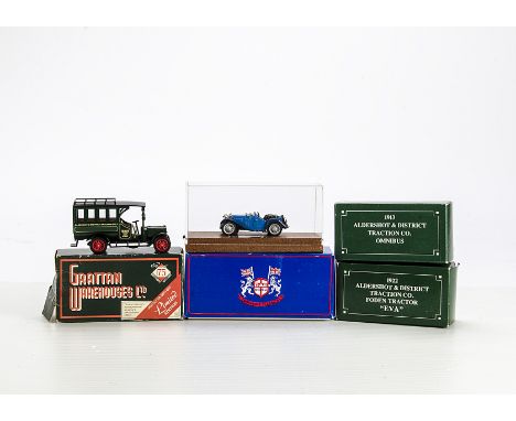 A Collection of Diecast two Matchbox MOY Aldershot & District Traction Co models, Foden Tractor 'EVA' and Y25 Omnibus, 52516 