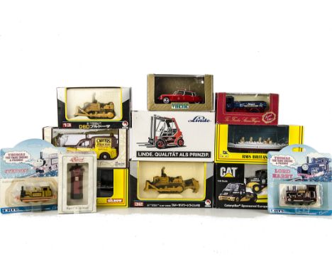 Modern Diecast, cars, vans, ships, buses, industrial and commercial vehicles including models by Rio (2), Saico, DAF Trucks, 