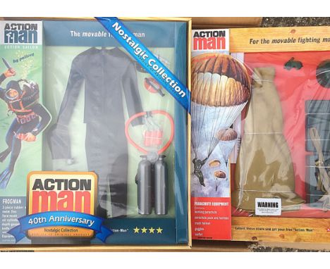 Hasbro Action Man 40th Anniversary Nostalgia Collection, Ski Patrol, Frog Man, Astronaut, Action Soldier Equipment Set (2), i
