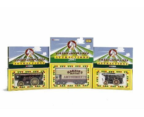 Corgi Fairground Attractions, ten models including CC20303 Garrett Showmans Tractor (3), CC07401 Land Rover and Trailer and o