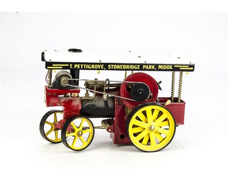 A Wilesco D409 Showmans Steam Engine, unboxed, VG, dusty, no instructions or Accessories