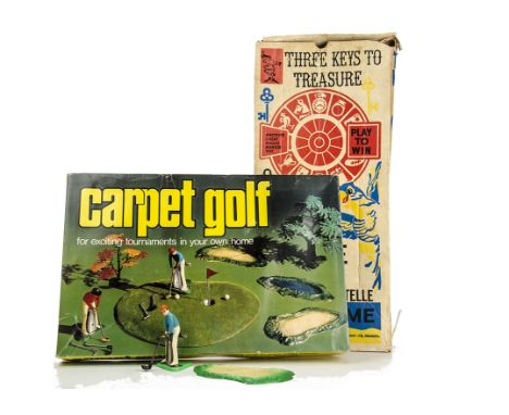 1970's Turner Research Carpet Golf Game, in original box, together with an unboxed Marx 'Arnold Palmer Pro Shot Golf' Game an