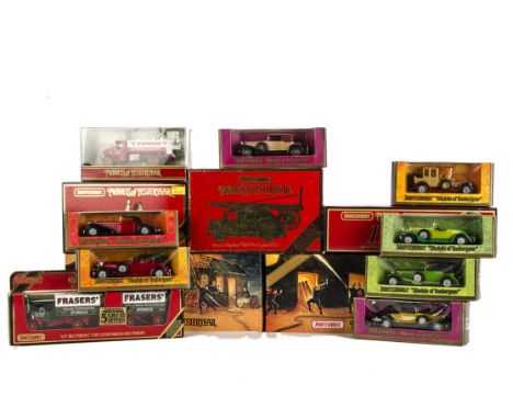 Matchbox MOY, cars and commercial vehicles including YSFE01 1930 Ahrens-Fox Fire Engine, YS-65 Austin 7 Collection, Y-14 Stut