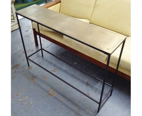 CONSOLE TABLE, vintage French style, bronzed finish.