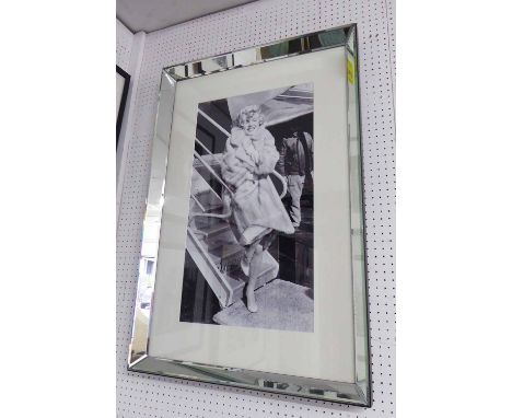 MARILYN MONROE, contemporary school print, framed and glazed, 98cm x 67cm.