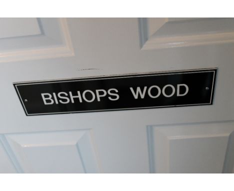 THE CONTENTS OF THE BISHOPS WOOD BEDROOM SUITE to include a double painted armoire, twin pedestal dressing table with mirror,