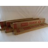 6 x boxes of PECO Streamline 0 gauge flexible track, sl-700x wooden type sleeper, most boxes are