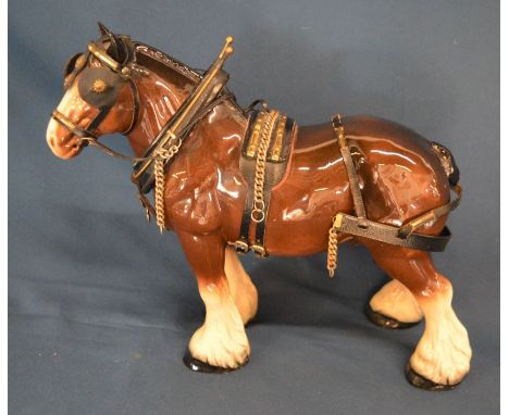 Large Wain &amp; Son ceramic working horse L 33cm Ht 28cm