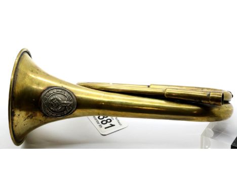 WWII Childs SA Bugle. P&amp;P Group 2 (£18+VAT for the first lot and £3+VAT for subsequent lots) 