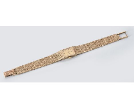 
	
		Omega,
		Lady's 9 carat gold bracelet watch, circa 1970
		Movement: Cal. 730, manual wind, 17 jewels
		Case: 9 carat gol