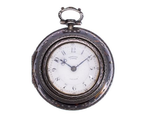 
	
		Y&nbsp;A silver and tortoiseshell triple-cased verge pocket watch
		Edward Prior, London, circa 1875 
		The gilt full pl