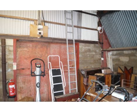 An aluminium ladder