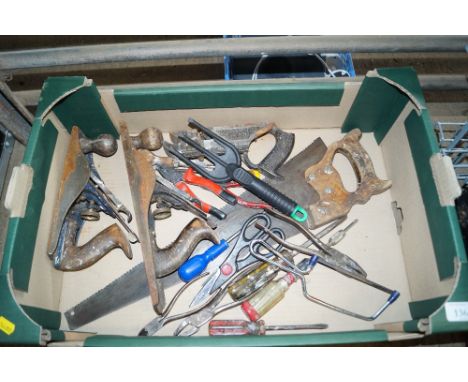 A box containing various tools