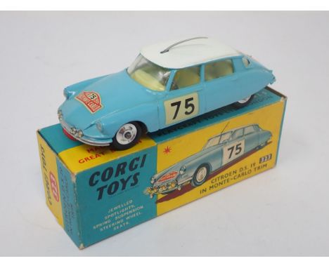 A boxed Corgi Toys No.323 Monte-Carlo Citroen D.S.19 