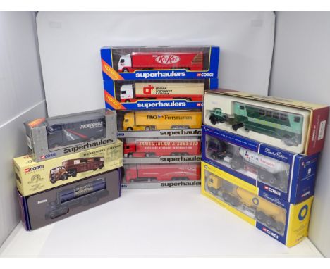 Ten boxed Corgi Superhaulers and Corgi Classics Commercial Vehicles 