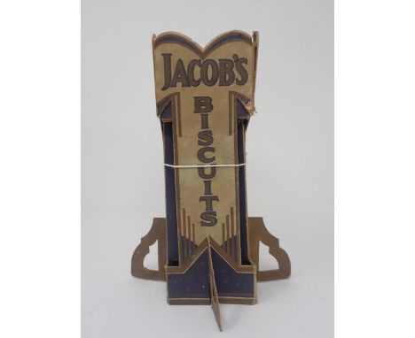 A Jacob's Biscuits Art Deco cardboard Advertising Stand 