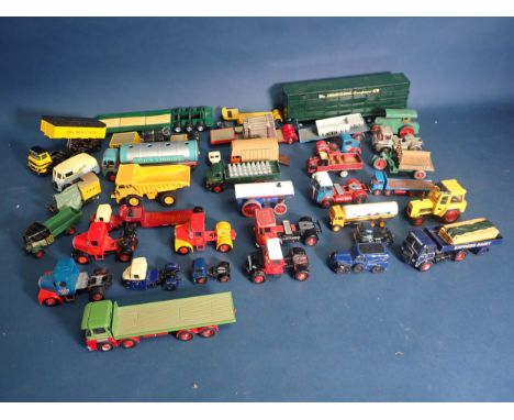 Two boxes of unboxed Corgi Cars, Vans and Lorries 