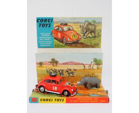 A boxed Corgi Toys No.256 Volkswagen 1200 in East African Safari Trim 