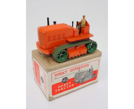 A boxed Dinky Toys No.563 Heavy Tractor with packing 