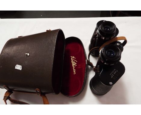 A pair of Wilkinson field 10X50 binoculars no. 423245, in case