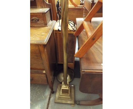 A brass standard lamp