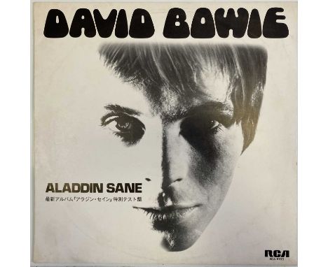 DAVID BOWIE - ALADDIN SANE LP - ORIGINAL PROMO JAPANESE COPY (RCA-6100). Extremely scarce original 1973 Japanese promo copy o