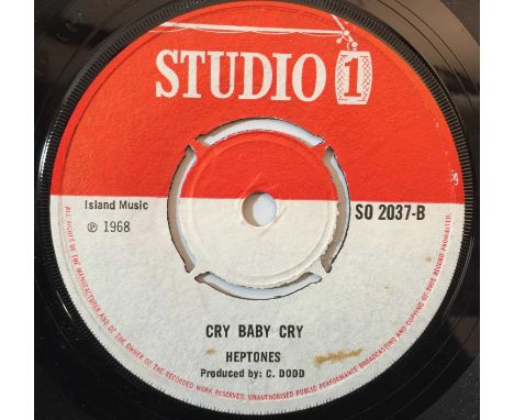 ALTON ELLIS (KEN BOOTHE SIC.)/HEPTONES - LIVE AND LEARN C/W CRY BABY CRY 7" (UK STUDIO ONE - SO 2037). A beautiful sweet Rock