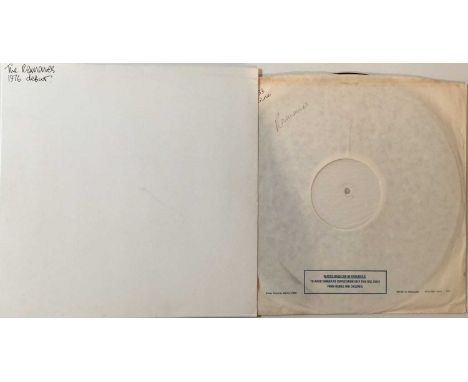  THE RAMONES - THE RAMONES LP (ORIGINAL UK WHITE LABEL TEST PRESSING - SIRE 9103 253). Extremely scarce original UK white lab