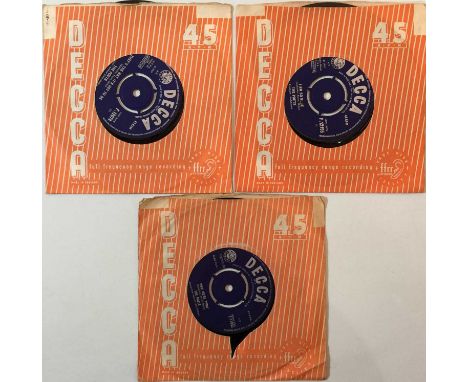 THE POETS - ORIGINAL UK DECCA 7" COLLECTION. Totally killer selection of 3 x super clean original UK Decca 7" from the 60s Gl