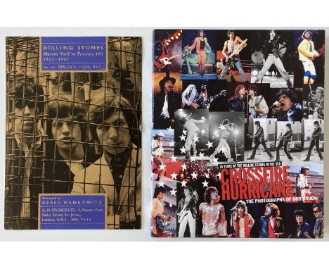 A copy of the collectable title 'Crossfire Hurricane: 25 Years of the Rolling Stones in the USA' by Bob Gruen (pub Genesis, 1