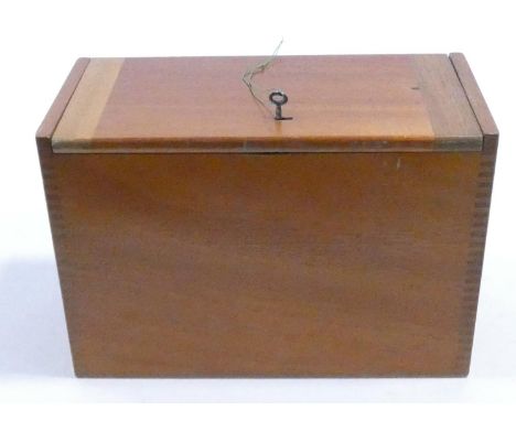A vintage Beck London portable microscope, model 47 microscope, marked to body '33390' housed in original lockable wooden box