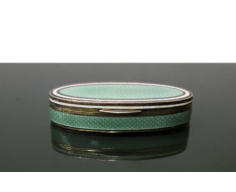 With guilloche enamel   h 1.5 cm x 6 cm x 3.5 cm    Art Decò, early 20th century  