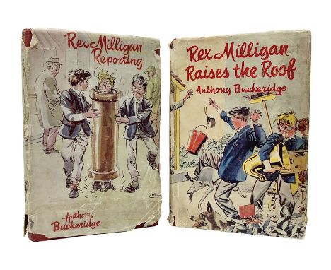 Anthony Buckeridge; Rex Milligan Reporting, first edition Lutterworth Press 1961 and Rex Milligan Raises the Roof, second imp