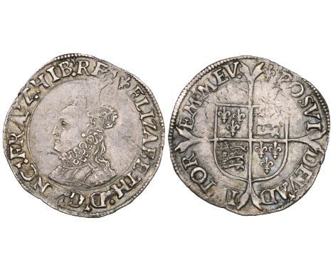 Elizabeth I (1558-1603), first issue, groat, m.m. lis, bust 1F, with wire-line inner circles, 2.05g (N. 1986; S. 2550), on a 