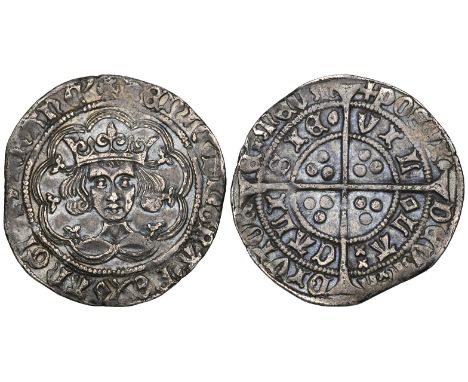 Henry VI, Pinecone-mascle Issue (1431-1432/3), groat, Calais, m.m. crosses IIIa/V, 3.61g (N. 1461; S, 1875), very fine, with 