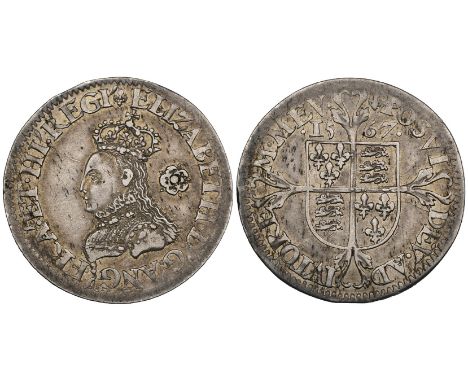 Elizabeth I, Milled coinage, sixpence, 1567, m.m. lis, bust F, 3.01g (N. 2030; S. 2599), attractively toned, good portrait, v
