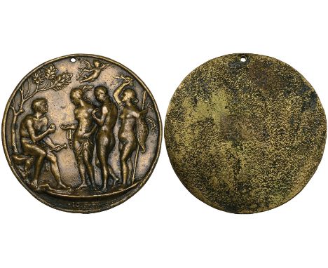 The Master IO FF, The Judgement of Paris, bronze plaquette, 54.5mm (Molinier 134; Bange 652; Kress 98-99, figs. 134-135; Scag