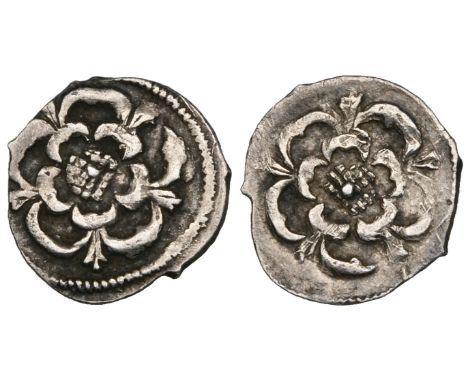 Charles I (1625-49), Tower mint, shillings (2), group C, m.m. plume, third bust, rev. reads rego/n (N. 2221; S. 2787), group 