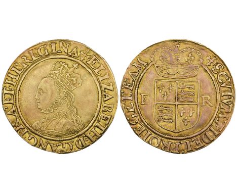 Elizabeth I (1558-1603), second issue, half-pound, m.m. cross-crosslet, bust 3C, rev. crowned square shield between e r, 4.98