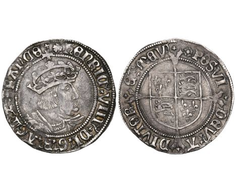 Henry VIII (1509-47), second coinage, groat, Tower mint, m.m. rose, second bust, 2.74g (Laker bust B), N. 1979;S. 2337D), eve