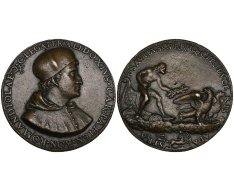 Francesco Francia (c. 1447-1517), Francesco degli Alidosi (Cardinal Legate of Bologna and Romagna), bronze medal, bust right 