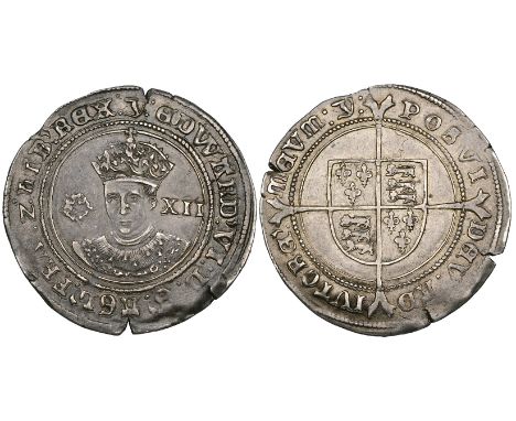 Edward VI, Fine Silver issue, shilling, m.m. Y, 6.07g (N. 1937; S. 2482), a few minor striking splits in edge, toned, full, c