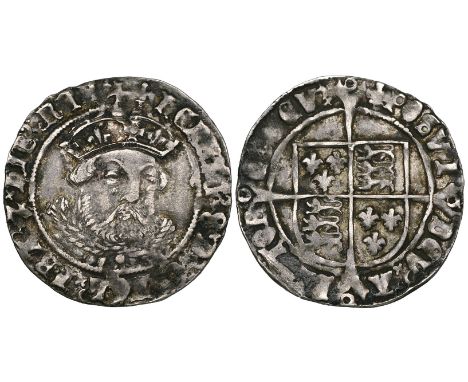 Henry VIII, third coinage, groat, Tower mint, m.m. lis, bust 1, 2.44g (Laker bust B; N. 1844; S. 2369), good portrait, almost