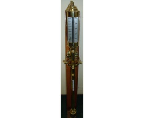 Reproduction Russell of Norwich brass ships swing barometer 