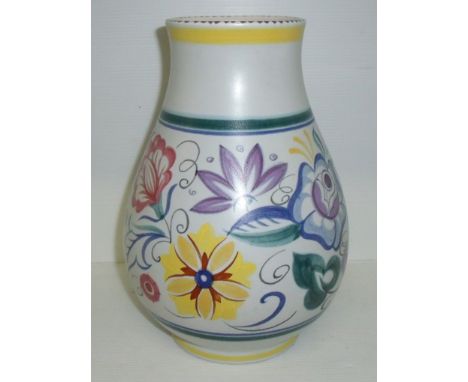 Large 1960s Poole Pottery vase designed by Truda Carter and painted by Tessa Bailey