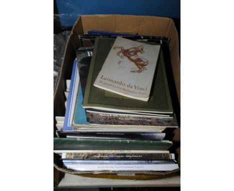 Box of assorted auction catalogues including Southerbys, collectors guides (art), Bonhams etc 