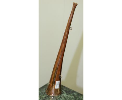 Copper hunting horn