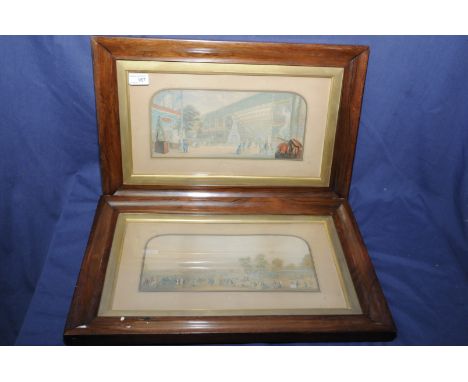 Pair of rosewood framed G. Baxter prints of The Great Exhibition (54cm x 35cm including frames)