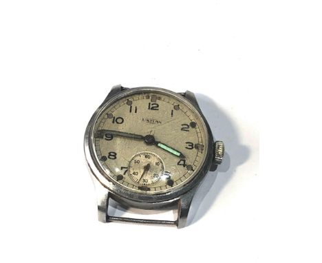 WW2 Unitas ATP  army trade pattern military issued wristwatch hand winding in working order but no warranty given 