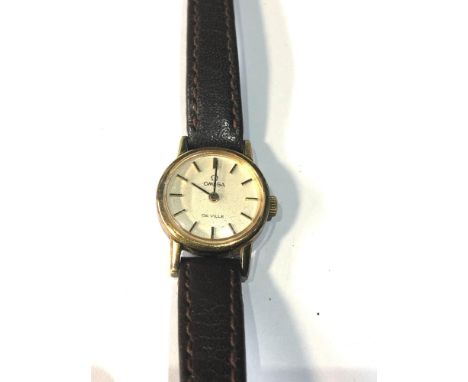 Vintage ladies omega de ville gold plated wristwatch hand winding in working order but no warranty given 